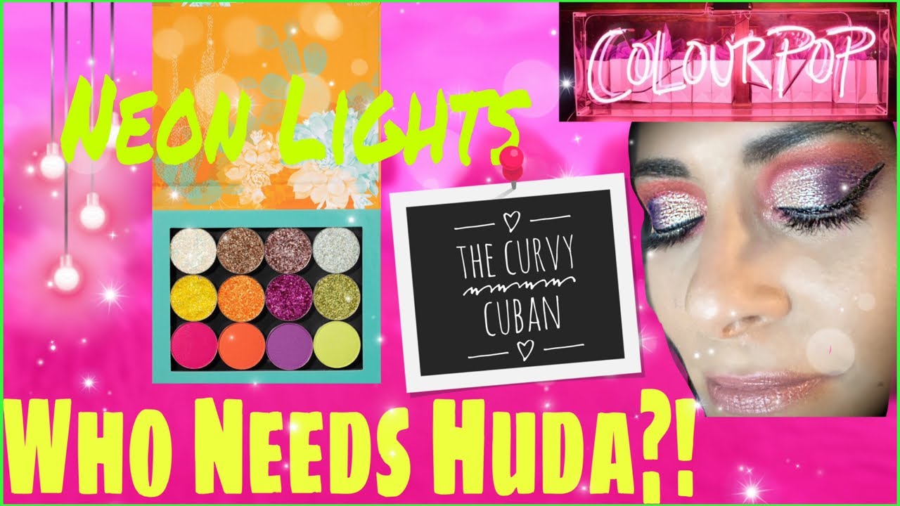 DUPE THAT PALETTE | Colourpop v HUDA BEAUTY NEON OBSESSIONS| The Curvy Cuban