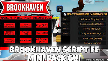 BROOKHAVEN SCRIPT MINI PACK GUI SCRIPT | PASTEBIN 100%