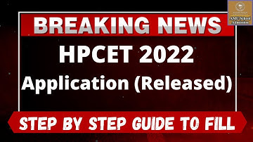 HPCET 2022 Application Form (Released) - How to Check HPCET 2022 Application Form Online