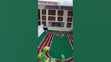 Easy Replica of School model DIY for Science project🏫 #shorts #school #youtubeshorts #diy #ytshorts