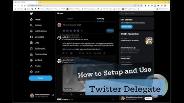 How to setup and Use Twitter Delegate