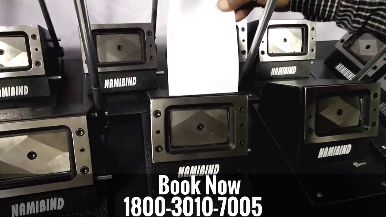 PVC ID CARD CUTTER Demo in DELHI 1800 3010 7005 YouTube