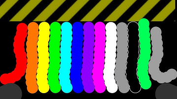 Full Option (Factory, Shutter Crush Worm, Escape Lazer) Marble Race in Algodoo