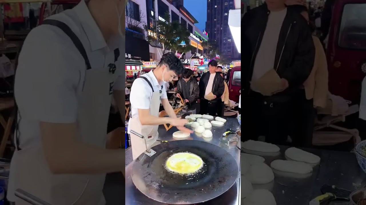 Set up a stall and sell 1,000 scallion pancakes every day!