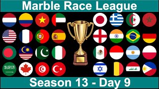 Marble Race League SEASON 13  DAY 9 Marble Race in Algodoo