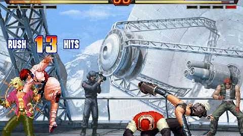 Angel & Shen Woo VS. Shermie and Yashiro Nanakase