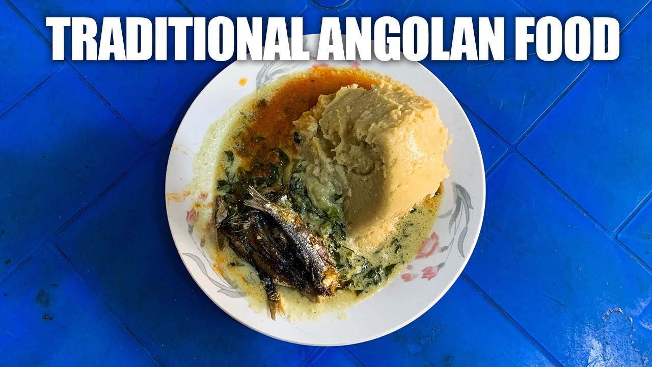 African & Angolan Traditional Food | EP 1: Funge with Small Fish ...