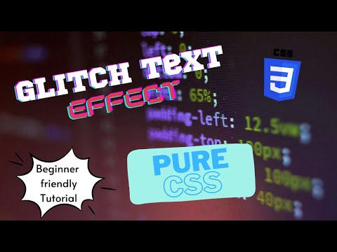 Simple CSS project for beginners | CSS text effect