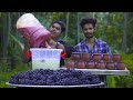 Coconut toddy with grapes  mundhiri kallu  traditional alcohol grape mix 