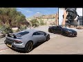 Lamborghini Huracan Performante &amp; Nissan GTR NISMO - Forza Horizon 5 | Thrustmaster T300RS gameplay