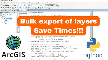How To Export Multiple Layers Separately Using Python in ArcMap