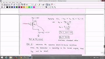 Lecture 11 MOSFET Circuits at DC Example 4 4