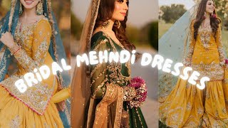Mehandi bridal dress ideas||bridal dresses for Mehandi||Mehandi outfits for brides2025