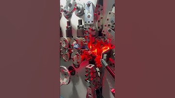 Wecoil Spring Machine. 5 axis spring coiling machine with length and OD camera. HCT-530, 0.8-3.0mm.