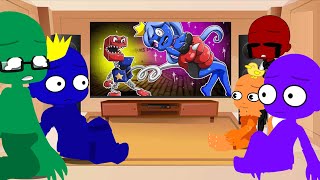 Rainbow Friends React To Boxy Boo Showing Up II Rainbow Friends Animation II Gacha Club II My AU