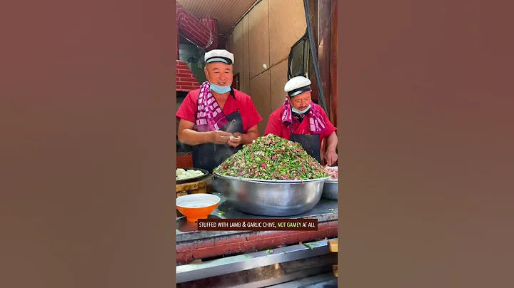 Chinese street food - Halal steamed bao buns with lamb & garlic chive filling #streetfood #foodlover - DayDayNews