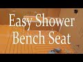 Easy quick way to build a shower bench seat Easy quick way to build a shower bench seat