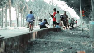 KOCAK!!!PRANK KLAKSON FUSO DI SEPEDA.KAGET WKWKWK||PRANK INDONESIA🇮🇩