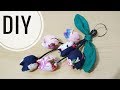 IDE KREATIF DIY - Gantungan Kunci Tulip Dari Kain Perca Katun | Tutorial Keychain | Recycle