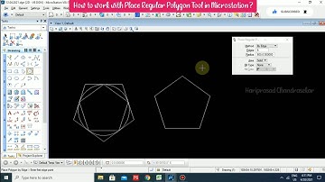 How to work with Place Regular Polygon Tool in Microstation ?
