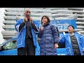 【#日本保守党 】#百田尚樹 #有本香 ブルーサンダー号 東京都江東区豊洲千客万来前 街頭演説 2024年2月25