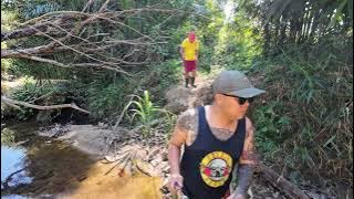 CHEK BUBU PAYUNG DI SUNGAI BAJUT // TEMANKAN BAPAK MENTUA KE KEBUN CARI DURIAN // 