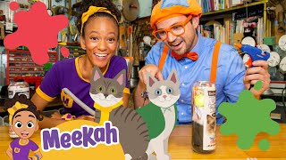 Blippi \& Meekah Make Art at Tinkertopia! | Educational Videos for Kids | Blippi and Meekah Kids TV