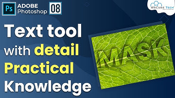 How to use Text Tool (Horizontal Type, Vertical Type, Vertical Type Mask, Horizontal Mask Tool) #8