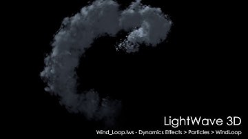 LightWave 3D: Wind Loop scene rendered