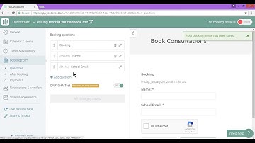 Edit Booking Form (Youcanbook.me)