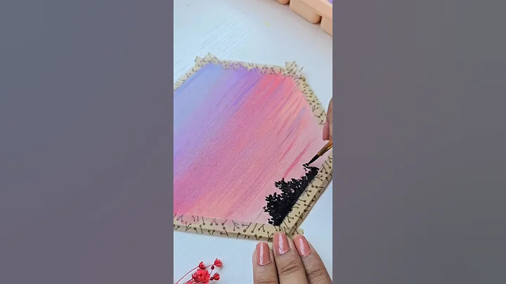 gouache painting tutorial ✨️ 🌸#painting #art #artist #youtubeshorts #shorts #subscribe