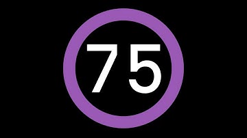 75-Second Countdown Timer - Dark Background + Circular Progress Bar + Ending Sound