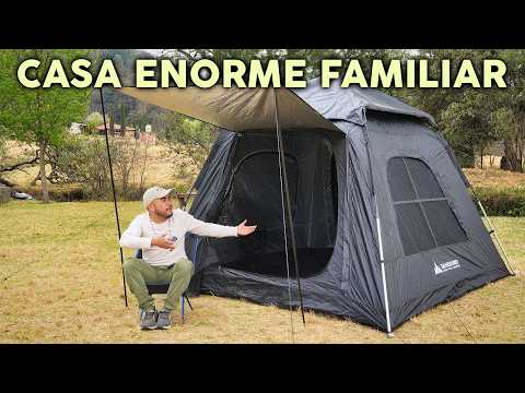 Casa de campaña ideal para la familia ⛺️ se convierte en toldo! @Sandiario