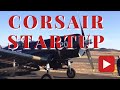 Black Sheep F-4U Corsair Startup (Bu.97359)