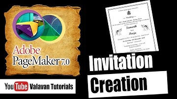 Invitation Design in Pagemaker 7 0 | அடோப் பேஜ்மேக்கர் தமிழில்