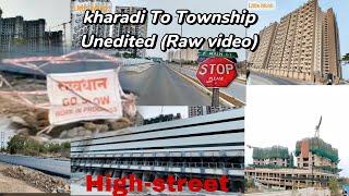 (Un-edited) Raw Video Kharadi to Township Road and All Cluster #Vtp #pegasus #township #godrej