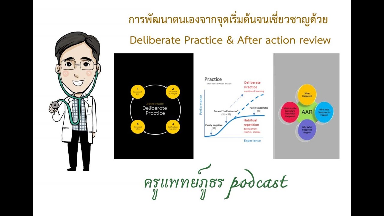 ครูแพทย์ภูธร Ep 28 การพัฒนาตนเองด้วย Deliberate practice & After action review