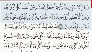 القرآن الكريم سورة  الشورى الآية 11