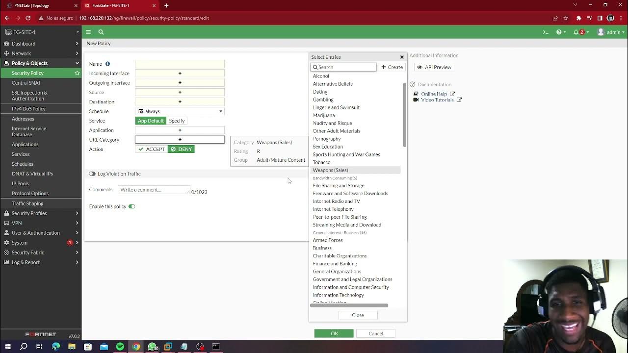 7 inspecci n y ngfw mode fortigate v7 0 youtube