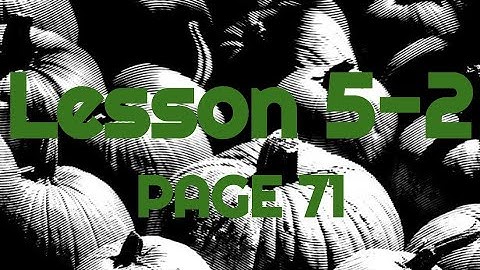 Lesson 5-2: Domain and Range