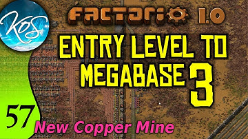 Factorio 1.0 Entry Level to Megabase 3, Ep 57: NEW COPPER MINE - Guide, Tutorial