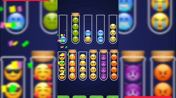 Emoji Sort - Puzzle Games All Levels GamePlay Android IOS (Level 63 - 64)