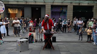 I Did A Full Christmas Magic Street Show As Santa Claus