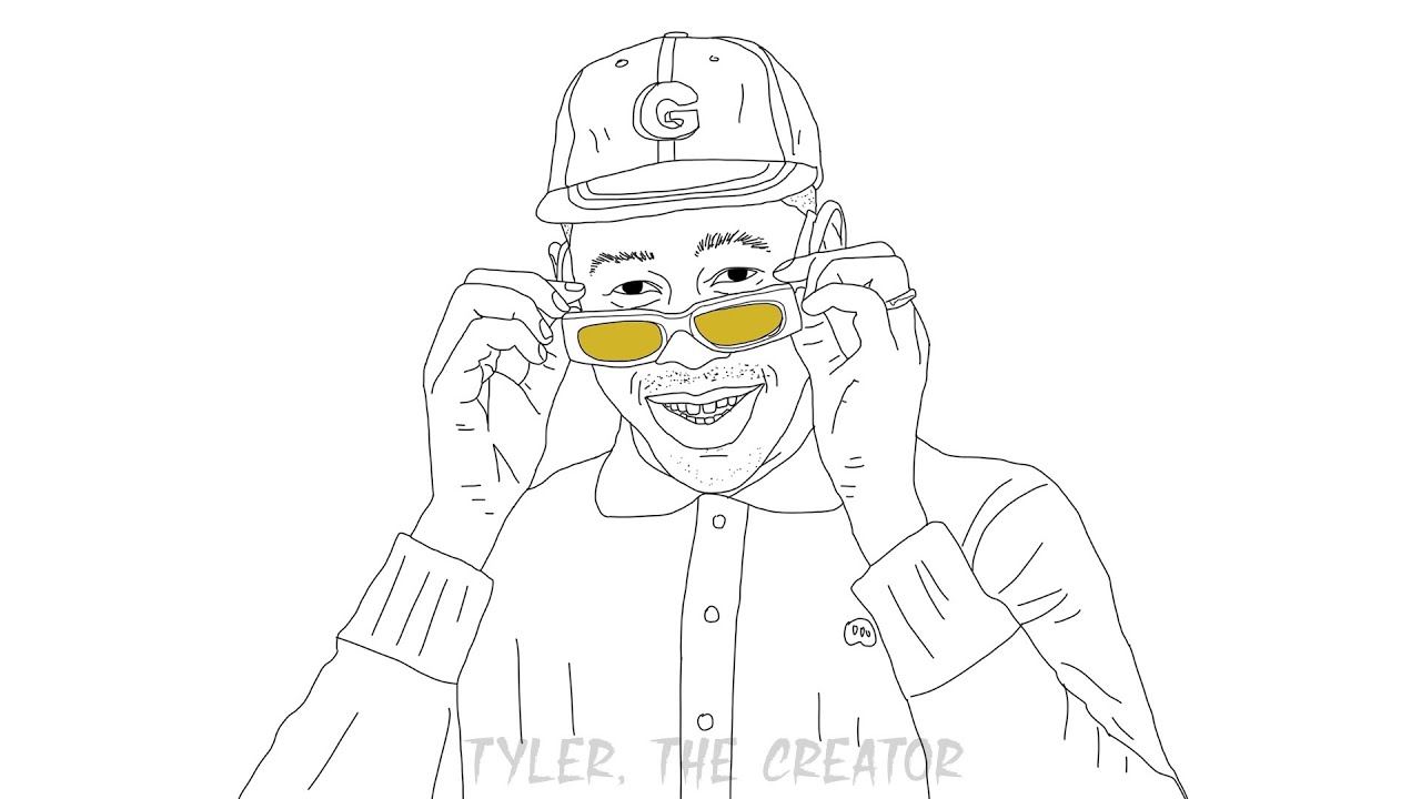 How to easy draw Tyler, the Creator - YouTube