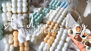 how we pack our orders | aesthetic candles, affordable sustainable packaging, pricing your products