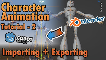 Godot 3D Character Animation 2 - Blender Exporting and Godot Importing