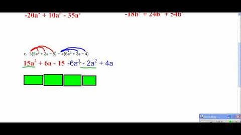 Lesson 29:  4-4 Multiplying Monomials into Polynomials