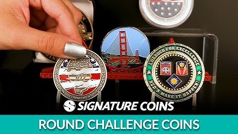Round Challenge Coins - Signature Coins