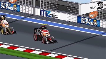 The Plotagon Video Maker Animations 2004 crashes his Lotus E23 Hybrid