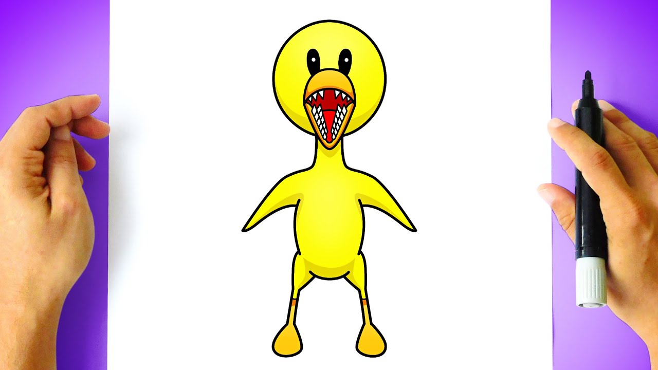 Como DESENHAR o YELLOW do RAINBOW FRIENDS ROBLOX - Como DIBUJAR a YELLOW de RAINBOW  FRIENDS ROBLOX 